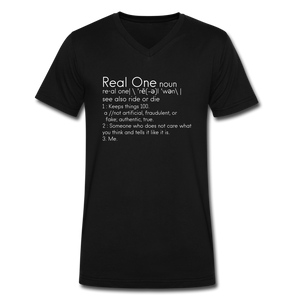 Real One V-Neck T-shirt - black