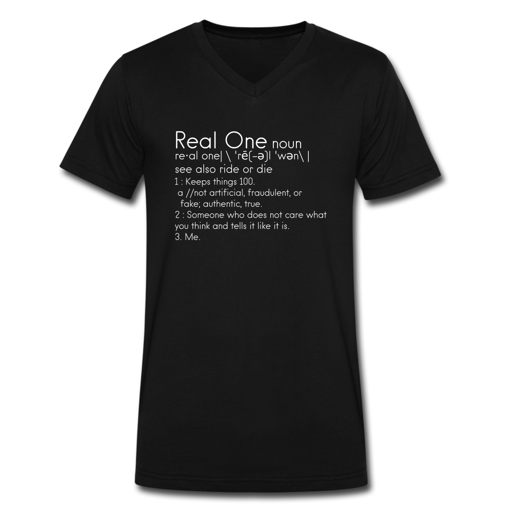 Real One V-Neck T-shirt - black