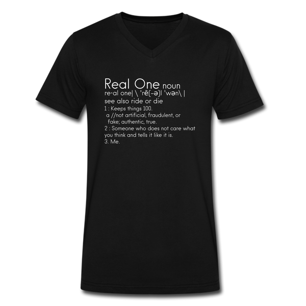 Real One V-Neck T-shirt - black