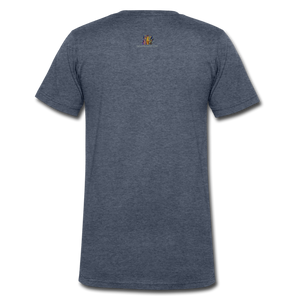 Real One V-Neck T-shirt - heather navy