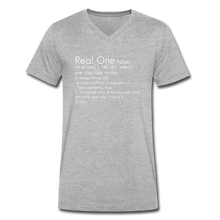 Load image into Gallery viewer, Real One V-Neck T-shirt - heather gray
