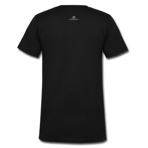 Camo V-Neck T-Shirt - black