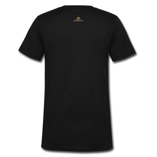 Camo V-Neck T-Shirt - black