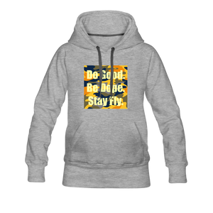 Camo Hoodie-Women - heather gray