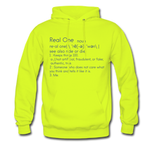 Load image into Gallery viewer, Real One Hoodie - safety green
