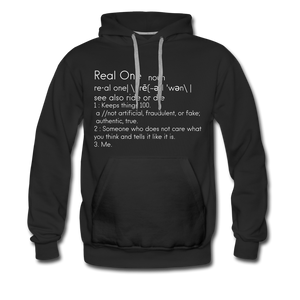 Real One Hoodie - black