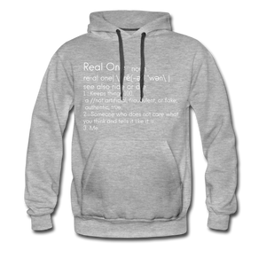 Real One Hoodie - heather gray