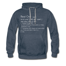 Load image into Gallery viewer, Real One Hoodie - heather denim
