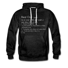 Load image into Gallery viewer, Real One Hoodie - charcoal gray
