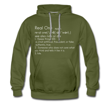 Load image into Gallery viewer, Real One Hoodie - olive green
