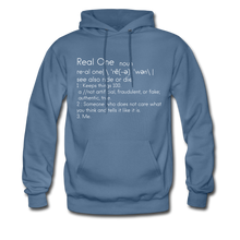 Load image into Gallery viewer, Real One Hoodie - denim blue
