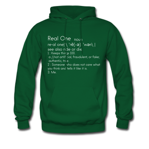 Real One Hoodie - forest green