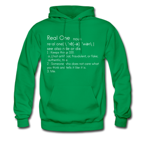 Real One Hoodie - kelly green